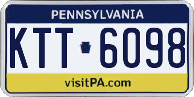 PA license plate KTT6098