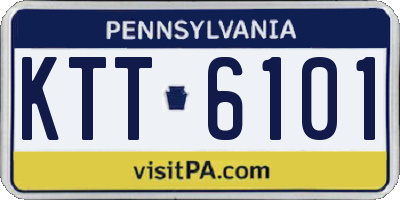 PA license plate KTT6101