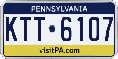 PA license plate KTT6107