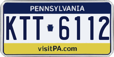 PA license plate KTT6112