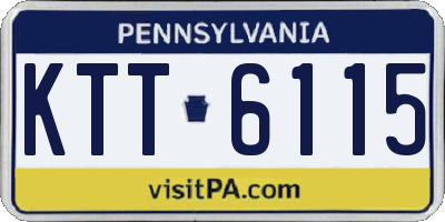 PA license plate KTT6115
