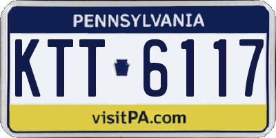 PA license plate KTT6117