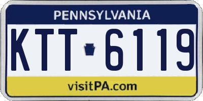 PA license plate KTT6119