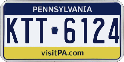 PA license plate KTT6124