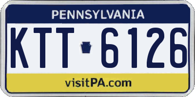 PA license plate KTT6126