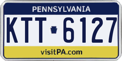 PA license plate KTT6127