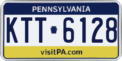 PA license plate KTT6128