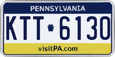 PA license plate KTT6130