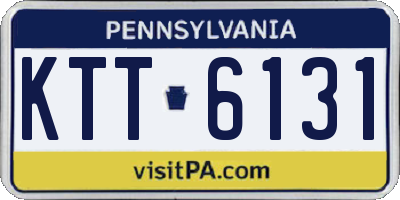 PA license plate KTT6131