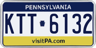 PA license plate KTT6132