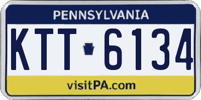 PA license plate KTT6134