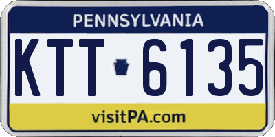 PA license plate KTT6135