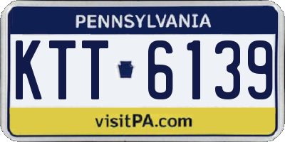 PA license plate KTT6139