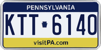 PA license plate KTT6140