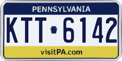 PA license plate KTT6142