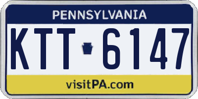 PA license plate KTT6147