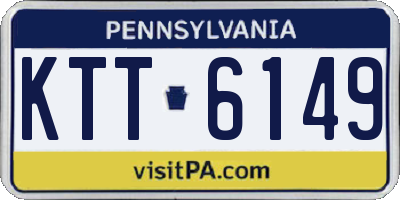 PA license plate KTT6149
