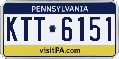 PA license plate KTT6151
