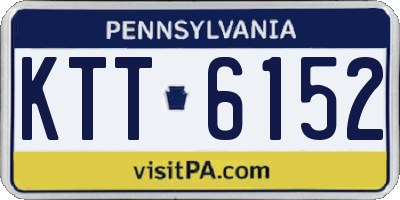 PA license plate KTT6152