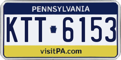 PA license plate KTT6153