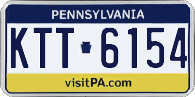PA license plate KTT6154