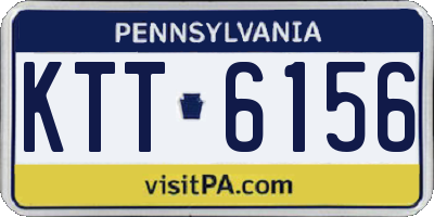 PA license plate KTT6156