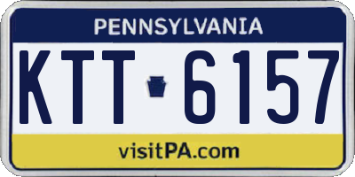 PA license plate KTT6157