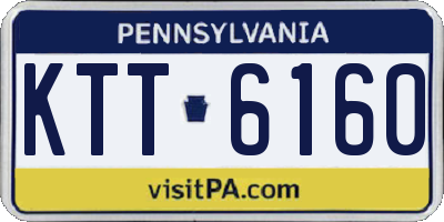 PA license plate KTT6160