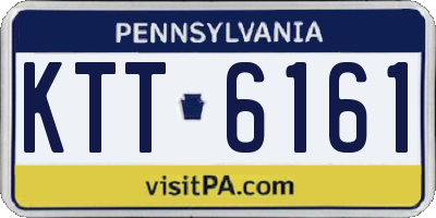 PA license plate KTT6161
