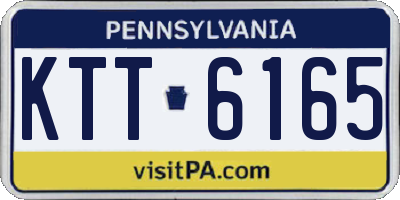 PA license plate KTT6165