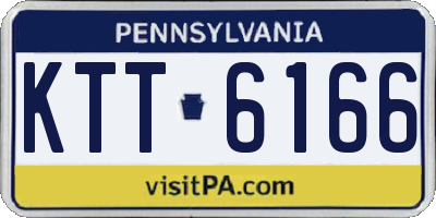 PA license plate KTT6166