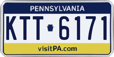 PA license plate KTT6171