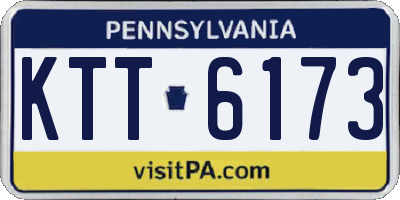PA license plate KTT6173