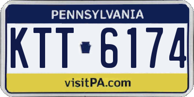 PA license plate KTT6174