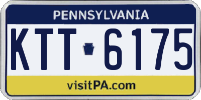 PA license plate KTT6175
