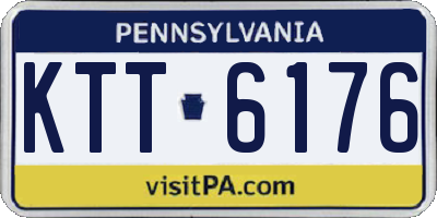 PA license plate KTT6176