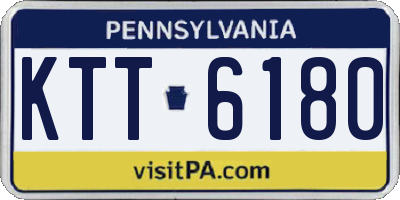 PA license plate KTT6180