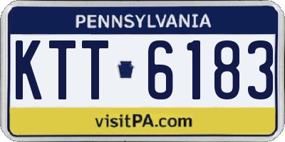 PA license plate KTT6183