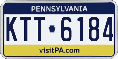 PA license plate KTT6184