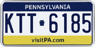 PA license plate KTT6185