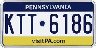 PA license plate KTT6186