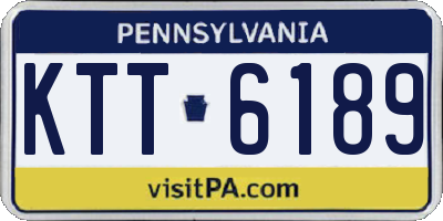 PA license plate KTT6189