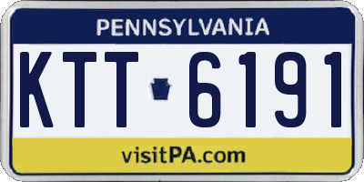 PA license plate KTT6191