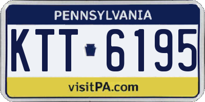PA license plate KTT6195
