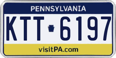 PA license plate KTT6197