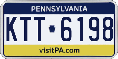 PA license plate KTT6198