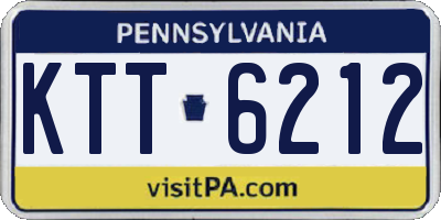 PA license plate KTT6212