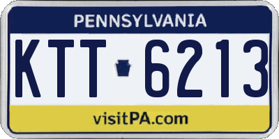 PA license plate KTT6213