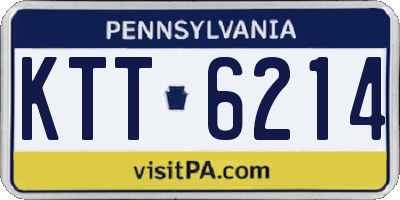 PA license plate KTT6214