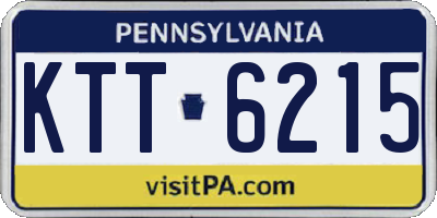PA license plate KTT6215